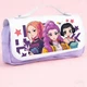 Подарочный канцелярский набор K-POP Huntrix для девочки с пеналом на 3 отделения, блокнотом и канцелярией - изображение 7
