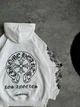 Худі Chrome Hearts 88913 білого кольору, розмір S - зображення 3