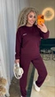 Жіночий спортивний костюм (светр + штани) Uaclothes 54-56 Бордовий (like38940-193761359) - зображення 3
