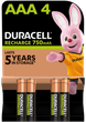 Акумулятори Duracell Rechargeable AAА 750 mAh, 4 шт. (6832571) - изображение 1
