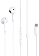 Провідні навушники XO EP74 Wired in-ear earphones Type-C Білий - изображение 1