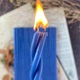 Сині воскові свічки 20 см (50шт) - изображение 4