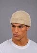 Мужская вязанная шапка Мини-бини (One-size) Светло-бежевый - изображение 1