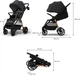 Прогулочная коляска Kinderkraft Grande 2 Black (KSGRAN02BLK0000) - изображение 5