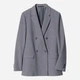 Пиджак удлиненный женский Uniqlo 105091065 M Серый (1160304455) - изображение 3
