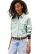 Рубашка хлопковая оверсайз женская Tommy Hilfiger 824365351 L Зеленая (1160315581) - изображение 1