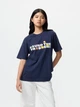 Футболка бавовняна жіноча Uniqlo 815658139 L Синя з принтом (1160134340) - зображення 1