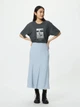 Футболка хлопковая женская Uniqlo 929804663 3XL Серая с принтом (1160066354) - изображение 2