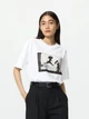 Футболка хлопковая женская Uniqlo 888490223 L Белая (1160333567) - изображение 1