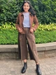 Куртка демисезонная короткая женская Uniqlo 241884252 XL Коричневая (1160344722) - изображение 3