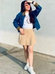Джинсовая куртка женская Uniqlo 419550288 S Синяя (1160350821) - изображение 2