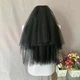 Пишна фатинова фата на Хелловін Honey Fashion Accessories OneSize чорний (17-25) - зображення 2