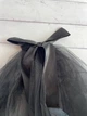 Готична фатинова фата з бантом та намистинами на Хелловін Honey Fashion Accessories OneSize чорний (17-27) - зображення 4