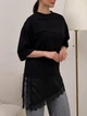 Футболка-туніка в стилі Zara мод СОКР-9075, чорний , 48-50 - зображення 4