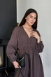Женское платье макси, муслин, шоколад, размер XL/2XL - изображение 2