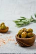 Оливки зелені з перцем Буково Greek Product з кісточкою 250г - зображення 9