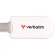 Флеш-накопичувач Verbatim Plectra USB-C White 128 GBUSB 3.2 Gen 1 (30229) - зображення 2