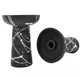 Чаша Gusto Bowls Classic Phunnel Black-White для кальяну з глини 11 см чорно-біла фанел - зображення 2