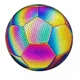 Футбольный мяч голографический BRIGHT BALL светоотражающий со свечением в темноте, тренировочный No5 из TPU и EVA материалов - изображение 8