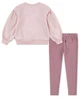 Костюм для девочки Levi's свитшот на флисе и штаны 1160586304 (Розовый 4) на рост 98-104 см - изображение 2