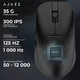 Компьютерная мышь Ajazz Беспроводная Wireless/Bluetooth Док-станция для зарядки Черная (AJ159P-MC-B) - изображение 4