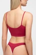 Безшовний топ на тонких бретелях Giulia CAMI TOP L/XL Bordo-winterberry, повсякденний з мікрофібри, для спорту, жіночі топи - зображення 4