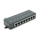 8-портовый POE-инжектор питания, с 8xRJ45 портами Ethernet 10/100Мбит/с, IEEE802.3af/at, 12-57V, PIN45+/78- - изображение 1
