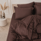 Комплект постельного белья MirSon Двуспальный 175х210 см 0210 Cacao Active Satin Premium (2200013489467) - изображение 3