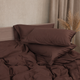 Комплект постельного белья MirSon Двуспальный 175х210 см 0210 Cacao Active Satin Premium (2200013489467) - изображение 5