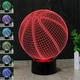 Подарочный ночник светильник «Баскетбольный мяч» с пультом 3D лампа с Led-подсветкой (7 цветов 4 режима) (3DS005) - изображение 4