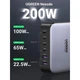 Зарядное устройство Ugreen 6xUSB 200W (4хUSB-C+2xUSB-A) Gan CD271 (40914) - изображение 3