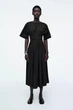 Сукня жіноча COS gathered open-back midi dress 1283718001 Eur 34 Чорний - изображение 1