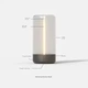 LED светильник аккумуляторный магнитный USB с регулировкой яркости, портативная настольная лампа для дома, офиса и кемпинга - изображение 3