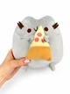 М'яка іграшка Кіт Пушин з піцою сірий 15 см - плюшевий кіт Pusheen (1024606) - зображення 2