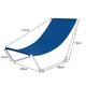Пляжний складаний лежак Malatec 23563, до 110 кг, з торбою - изображение 4