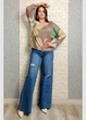 Джемпер легкий віскозний з принтом Italy Moda 15-308 - кавовий - M-XL - изображение 7