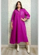 Сукня А-силуету з мікровельвету фуксія New Collection 23-851 - фуксія - L-XXL - зображення 6