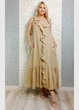 Літня лляна сукня максі А-силуету бежева New Collection 29-1201 - бежевий - M-XL - изображение 1