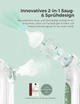 Електричний назальний аспіратор Momcozy BN007 BreezyClear 2 в 1 для дітей з функцією розпилення, 65 кПа, 4 режими, портативний - изображение 3