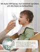 Електричний назальний аспіратор Momcozy BN007 BreezyClear 2 в 1 для дітей з функцією розпилення, 65 кПа, 4 режими, портативний - изображение 5