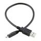Кабель Atcom USB - micro USB V 2.0 (M/M), 0.8 м, чорний пакет (9174) - зображення 2
