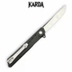 Ніж складний Karda J024 Black Handle Drop-Point - изображение 2