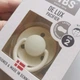 Соска пустышка Bibs De Lux round 6-18 мес 1 размер Latex Ivory - изображение 2