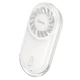 Портативний міні вентилятор Hoco HX611 ultra-thin pocket fan 3 Levels Milky white - изображение 1