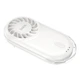 Портативний міні вентилятор Hoco HX611 ultra-thin pocket fan 3 Levels Milky white - изображение 3