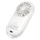 Портативний міні вентилятор Hoco HX611 ultra-thin pocket fan 3 Levels Milky white - изображение 6