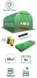 Теплиця садова 10 м² 4×2.5×2 м армована плівка 140 г/м² UV-4 оцинкований каркас Зелена (P0025) - зображення 6