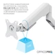 Настольное крепление для монитора OfficePro MA441W с пружиной 17-42" 2~12 кг White - изображение 10
