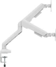 Настольное крепление для двух мониторов OfficePro MA452W с пружиной 17-35" 2~12 кг White - изображение 4