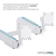 Настольное крепление для двух мониторов OfficePro MAH752W 24-57" 2~27 кг White - изображение 10